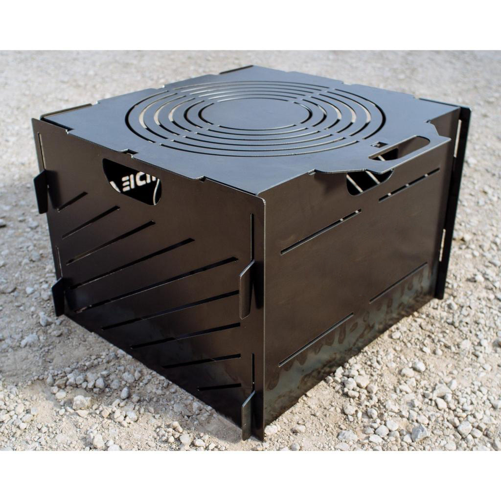 Custom Portable Flat Pack Camping Fire Pit BBQ Braziers Modern OEM Portable Outdoor Flat Camping Fire Pit