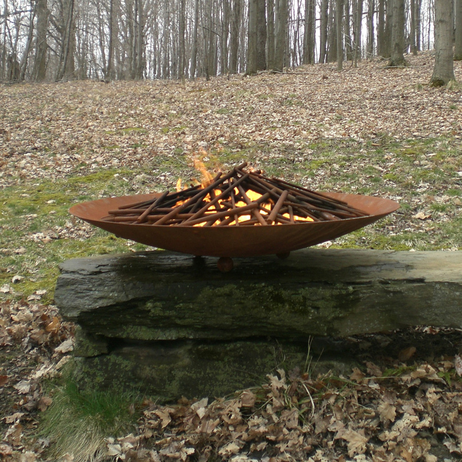 Indoor Stainless Steel Bowls Brazier Fire Pit