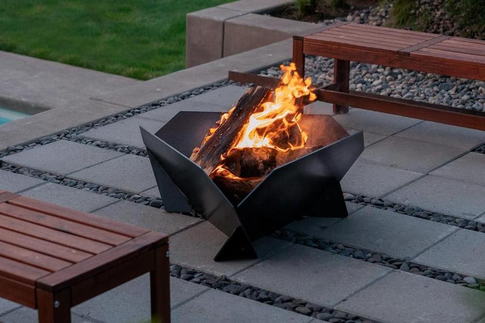 Garden Fire Bowl Camping Gadgets Fire Pit Fire Basket Heater Modular Mobile Detachable Plug-In Firepit