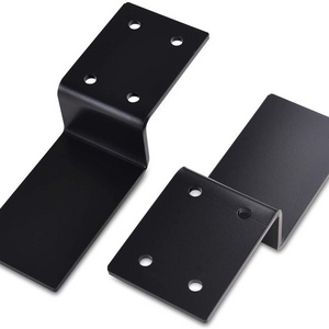 Heavy Duty Door Barricade Brackets Door Security Bar Holder Brackets Fit for Door Reinforcement