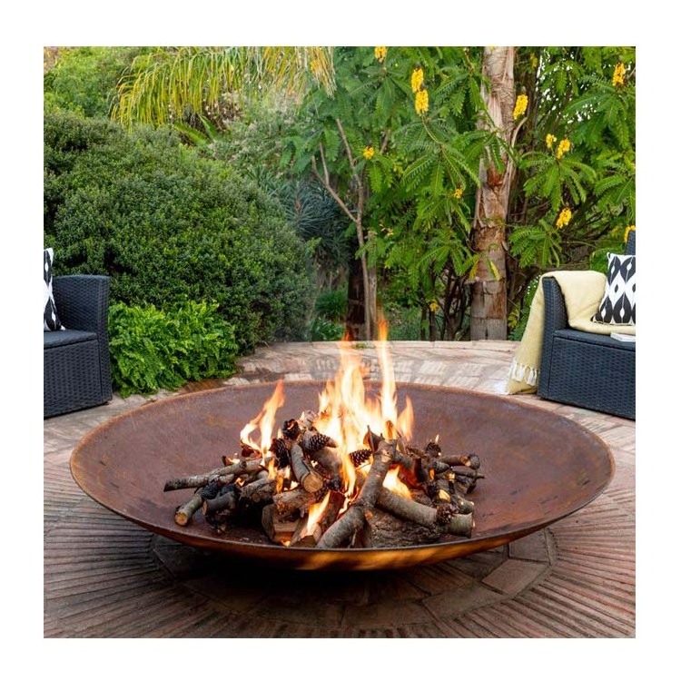 Best Modern Legacy Outdoor Garden Woodburning Large Big 28 30 36 42 48 50 60 72 Inch Rust Corten Steel Round Fire Pit