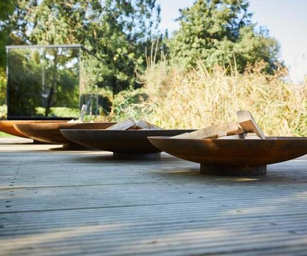 Metal Bbq Corten Steel Hemisphere Fire Pit Large Rusted Iron Fire Pit Half Bowl Corten Steel Firepit Bowl