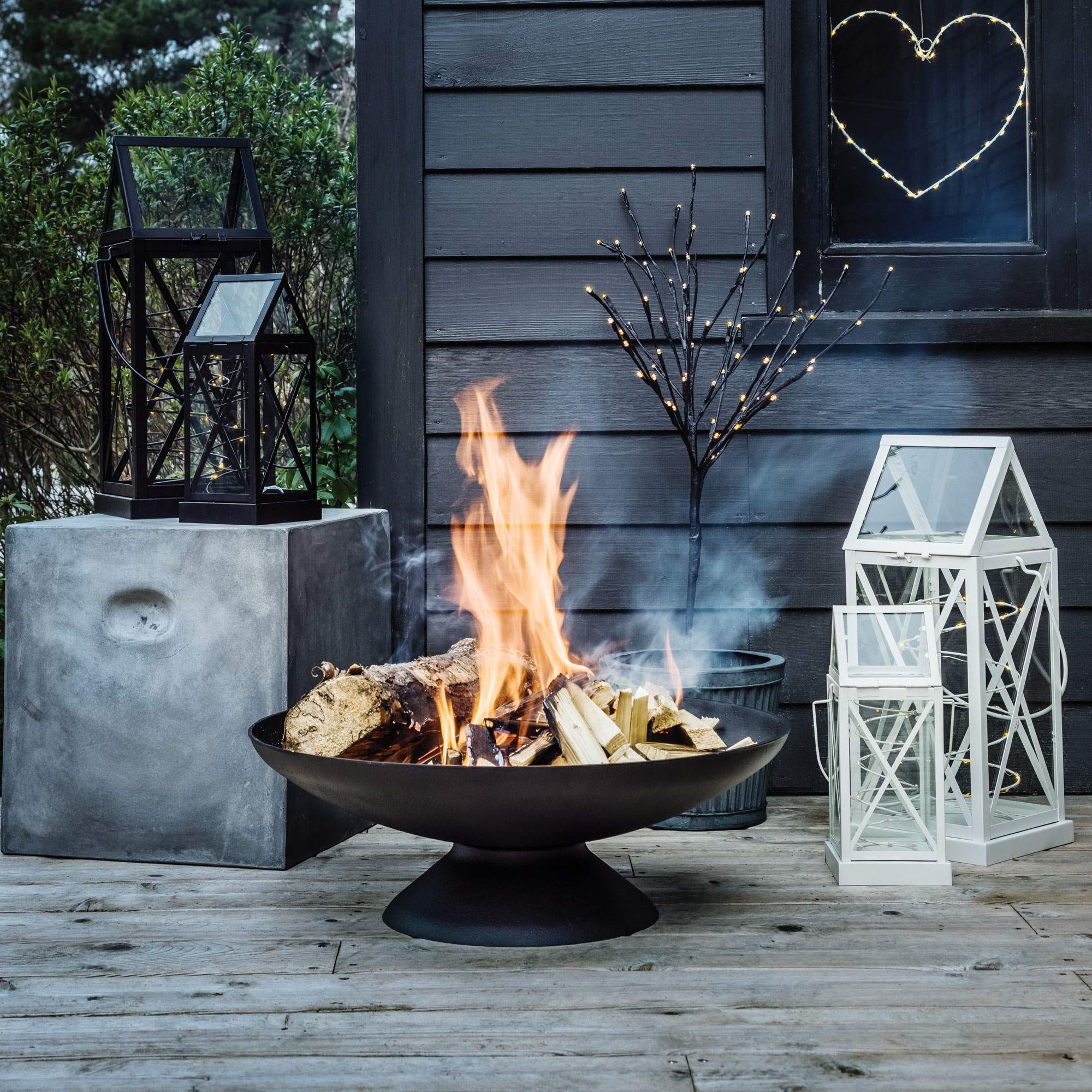 Corten Steel Extra Large Fire Pit And Water Bowl 80Cm Corten Steel Fire Pit And Water Bowl