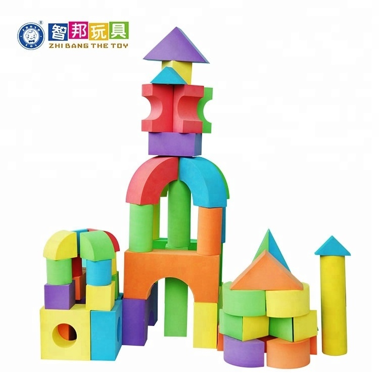 Children's Lightweight Educational Toys Distributors Reduce Anxiety Large Construction EVA Foam Building Blocks Toys For Sale