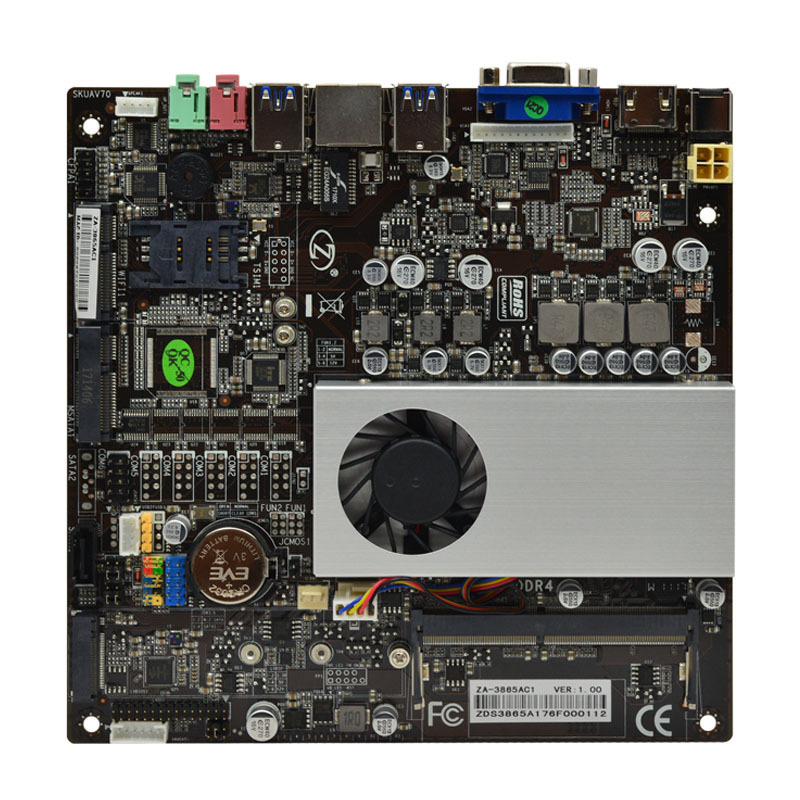 Advertising machine embedded Motherboard with 3865U CPU combo