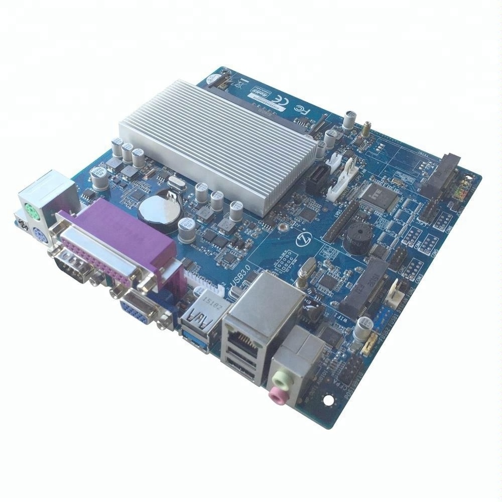 Intel J1800 Dual Core CPU combos DDR3 Mini ITX 12V DC input POS Motherboard with VGA port