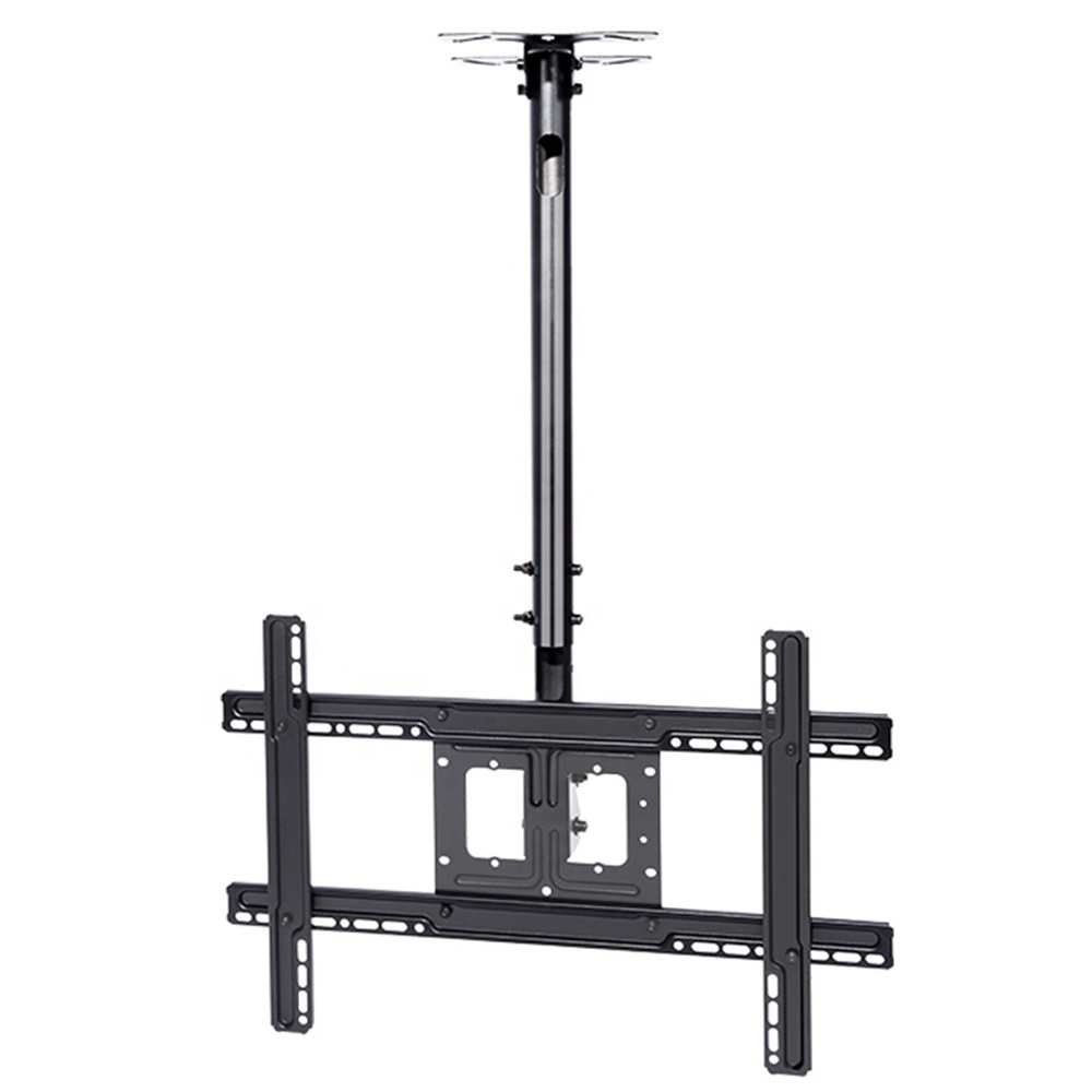 Flip Down Retractable Ceiling Roof Mount TV Bracket For 32-70 Inch