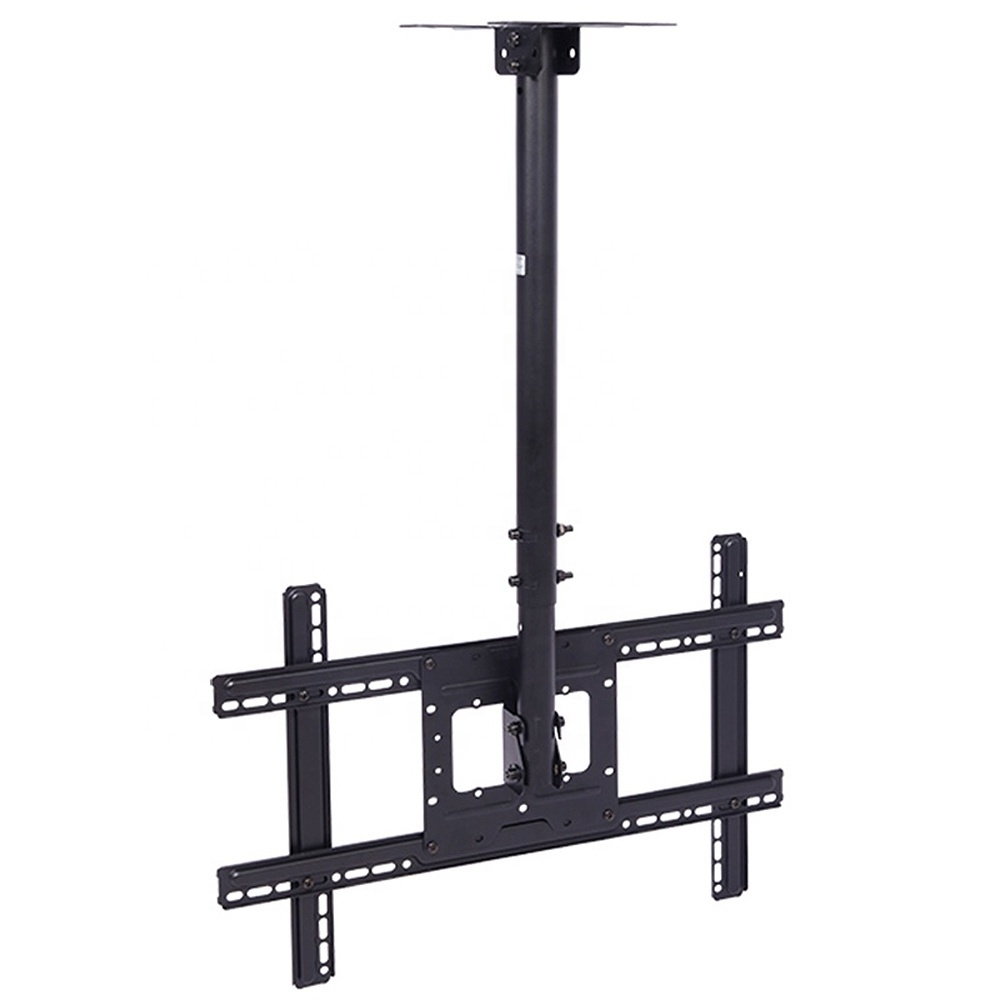 Flip Down Retractable Ceiling Roof Mount TV Bracket For 32-70 Inch