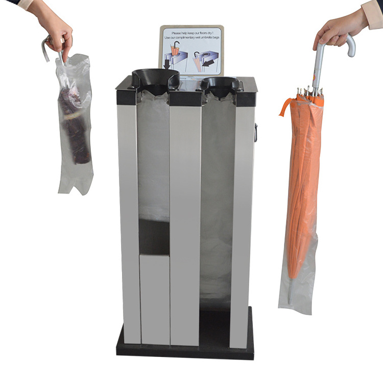 Double heads wet Umbrella Bag Wrapping Machine umbrella bag vending machine