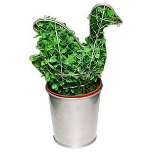 High Quality All kinds of animals Gardening Decoration Customized Shape Metal Wire Topiary Frames Animals