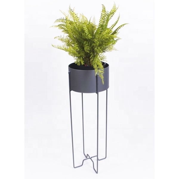 Indoor Display Floor Plant Stand Wedding Floor Living Room Metal Flower Bucket Display Stand