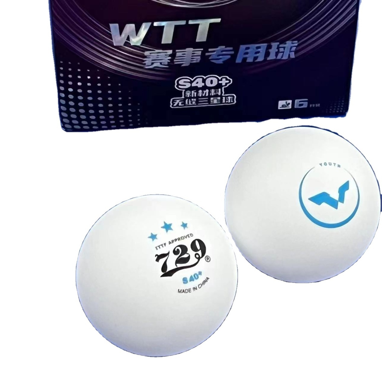 Friendship 729 WTT table tennis balls 3 star seamless pingpong balls