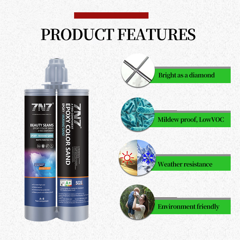 7N7 factory 2-tubes epoxy resin tile grout wall putty sealant anti-mildew odorless non-shrinkage ceramic tile gap caulking agent