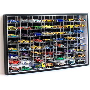 56 cars 7*8 diecast model car display case Nascar Hotwheels car storage display shelf acrylic display box