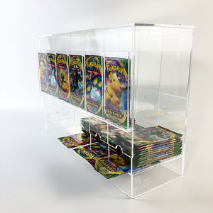 clear acrylic TCG game boy pokemon pack display stand Acrylic TCG Booster Pack Dispenser