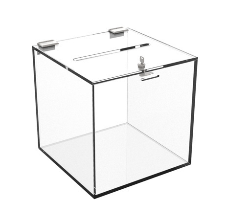 Plexiglass clear acrylic food candy storage box / case / cube