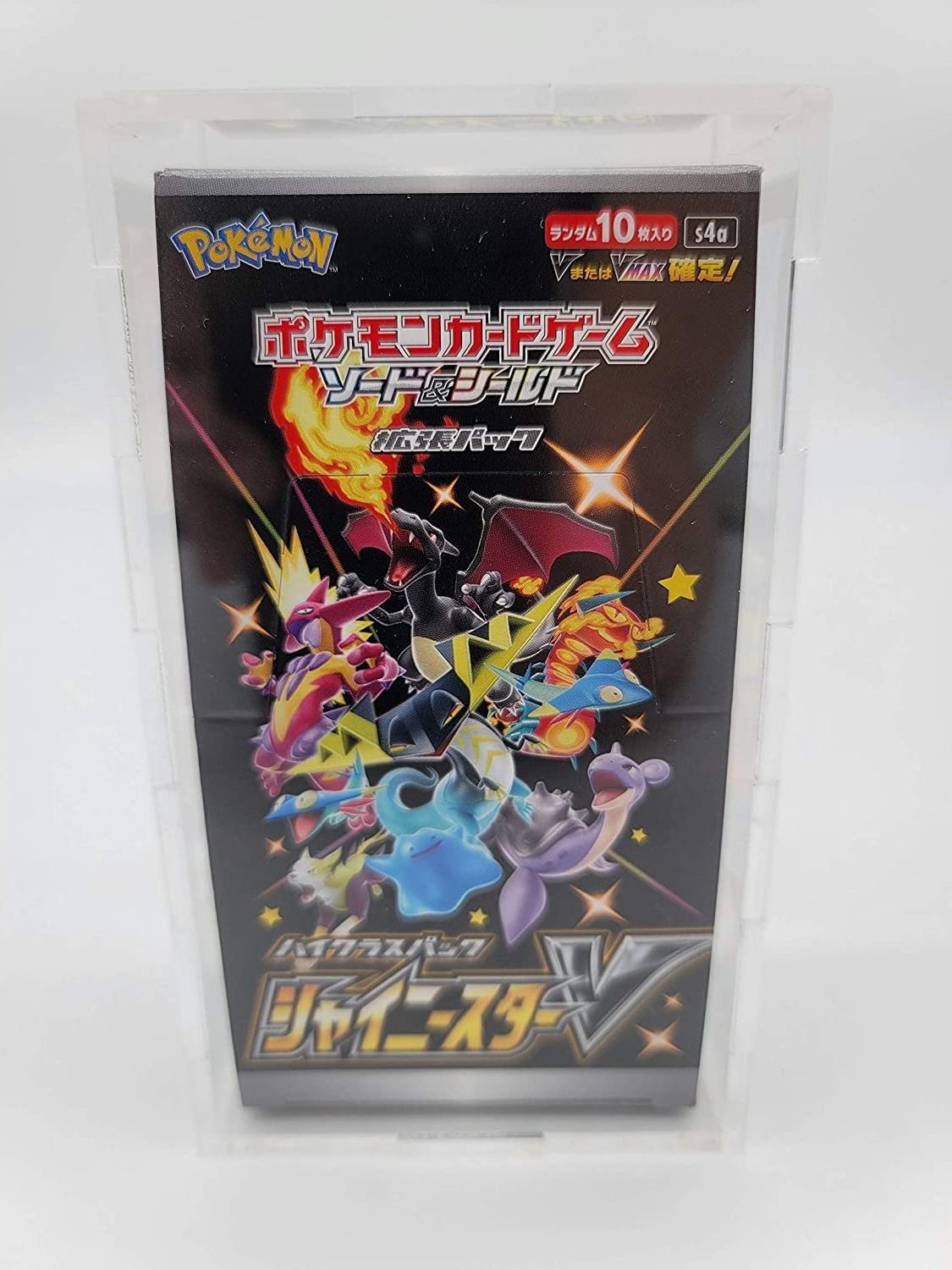 wholesale TCG Acrylic pokemon Japanese Booster Box Small Version For Shiny V All Stars display case