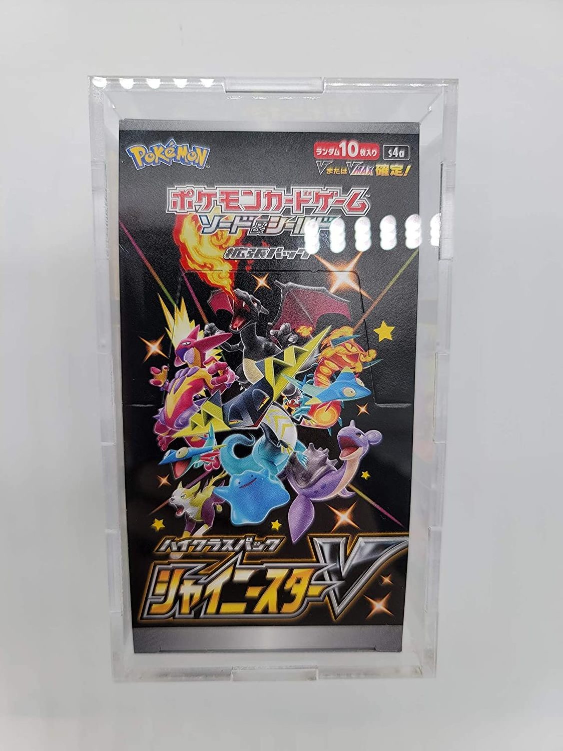 wholesale TCG Acrylic pokemon Japanese Booster Box Small Version For Shiny V All Stars display case