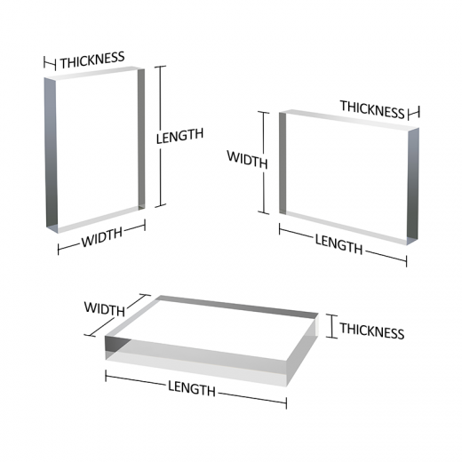 YAGELI high quality clear lucite acrylic gallery blocks solid acrylic blocks