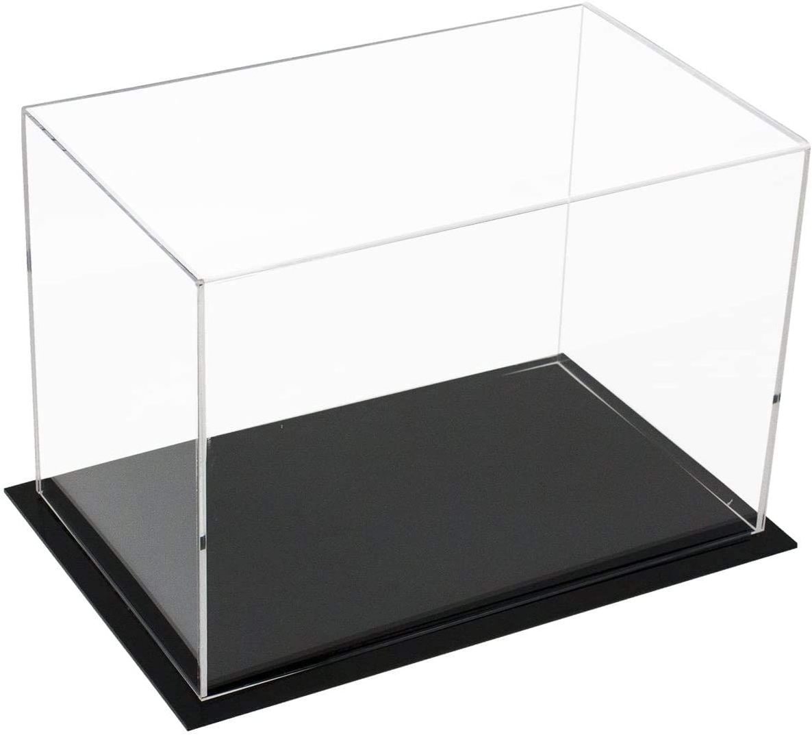 Clear Acrylic Display Case Countertop Box Cube Organizer Stand for Action Figures Toys Collectibles