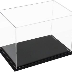 Clear Acrylic Display Case Countertop Box Cube Organizer Stand for Action Figures Toys Collectibles