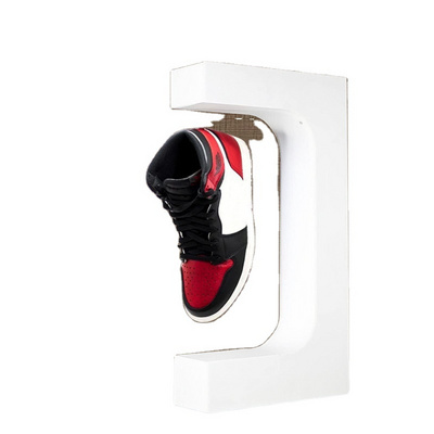 Custom shoe rack acrylic display stand Rotating magnetic floating levitating shoe display