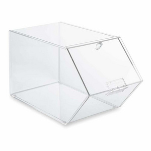 Plexiglass clear acrylic food candy storage box / case / cube