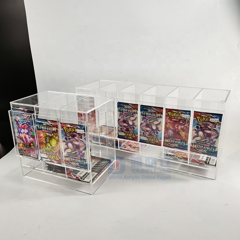 clear acrylic pokemon TCG game boy display stand Acrylic TCG pokemon Booster Pack Dispenser