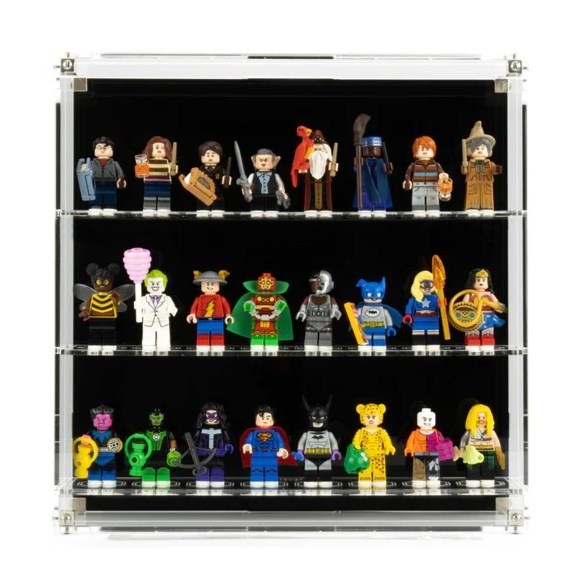 UV resistant Custom Clear Wall Mounted legoed  Minifigures Acrylic Display Case