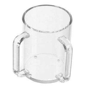 Acrylic Washing Cup with two handles Factory Custom Jewish Lucite Wash Cup