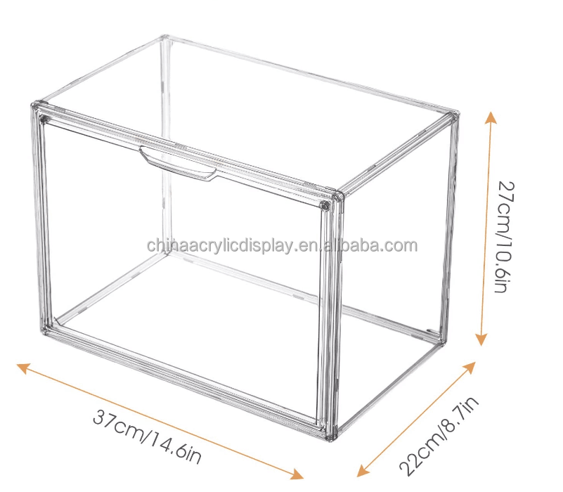 Acrylic factory customized handbag storage box handbag wardrobe storage box clear handbag and wallet display cabinet