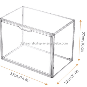 Acrylic factory customized handbag storage box handbag wardrobe storage box clear handbag and wallet display cabinet