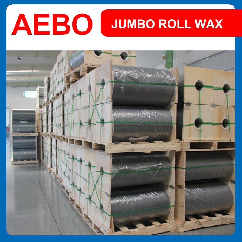 AEBO Custom Stickers Lip Gloss Labels Thermal Transfer Wax TTR Ribbon Factory Big Jumbo Roll 910mm*16300m Black Barcode Labels