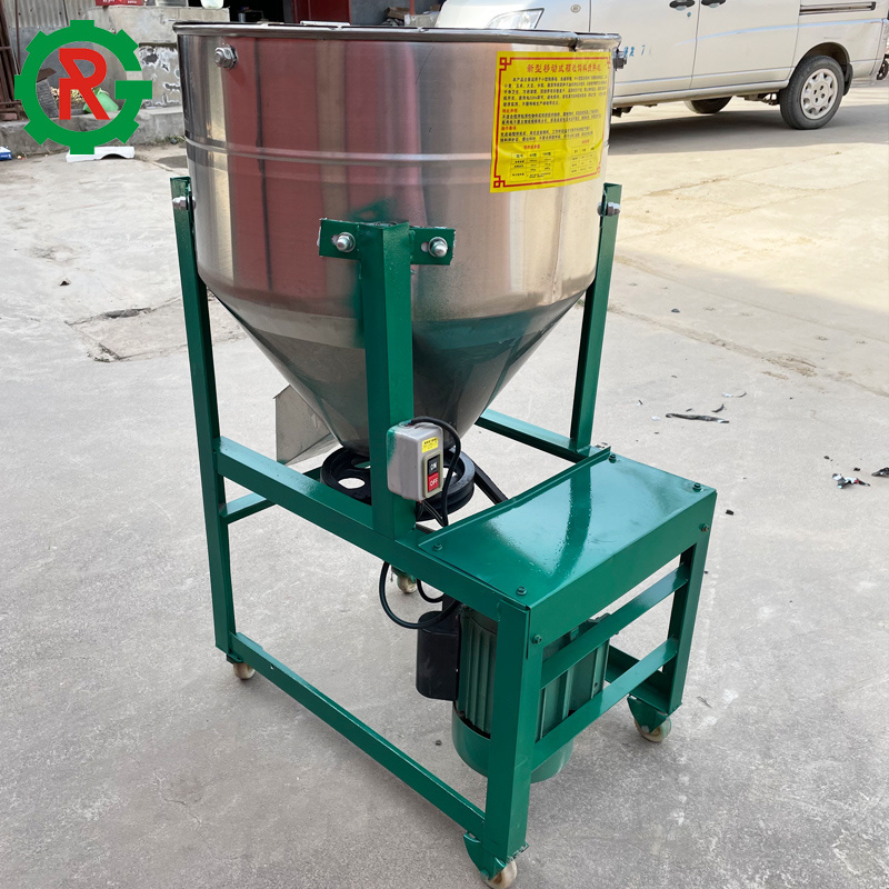 60kg/h Vertical poultry feed grinder and mixer machine