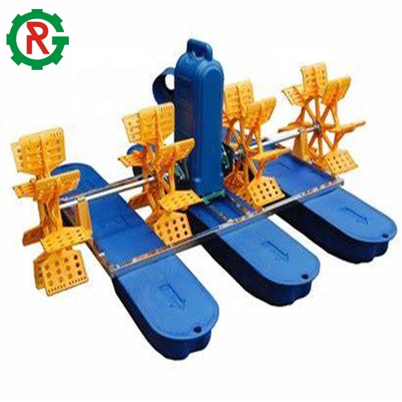 Fish pond paddle wheel aerator