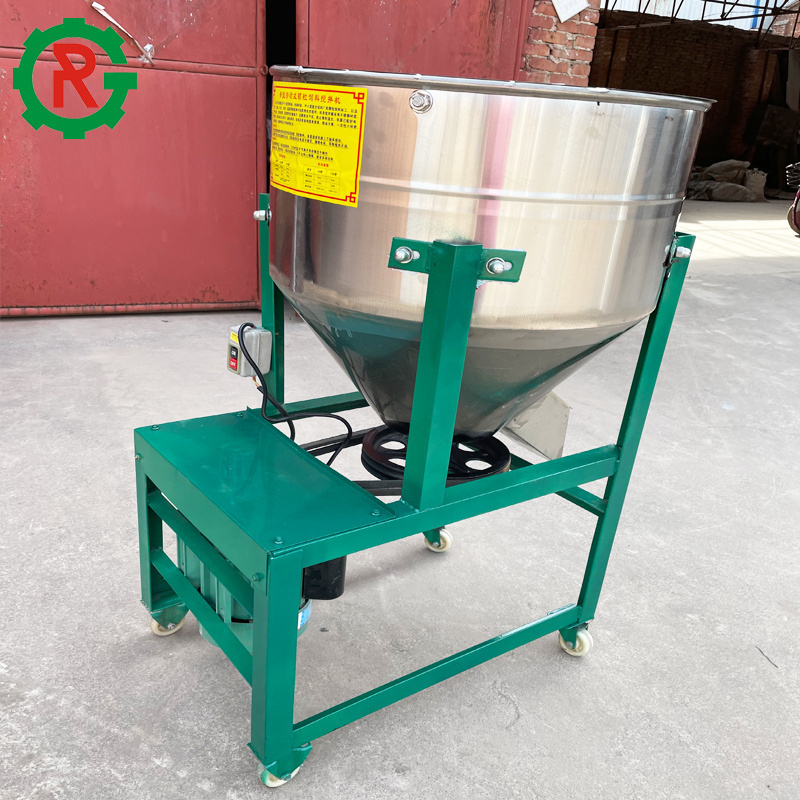 60kg/h Vertical poultry feed grinder and mixer machine