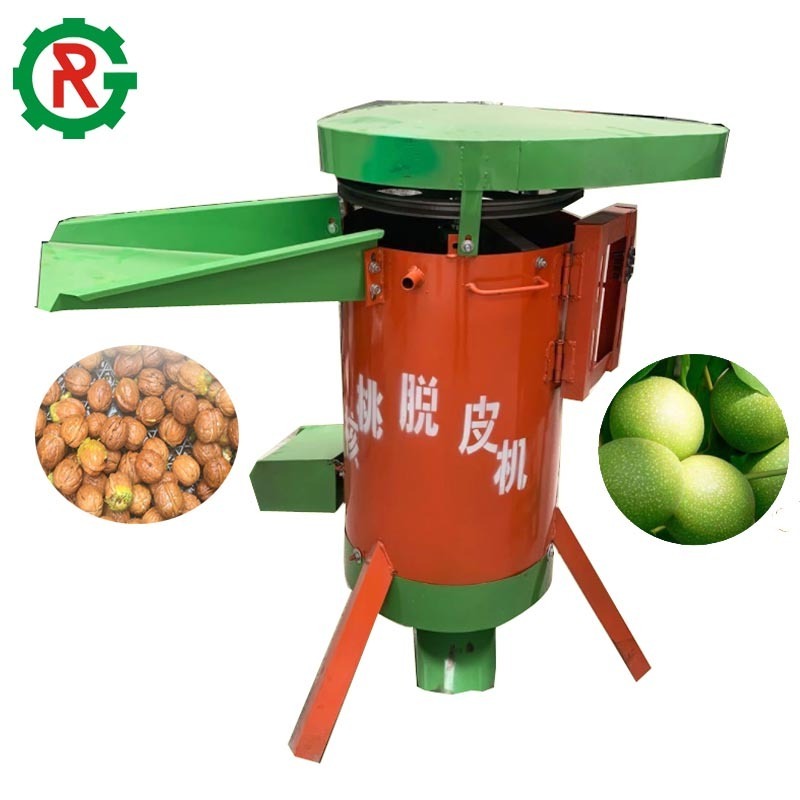 Green walnut huller peeler pecan nut walnut shelling cracking machine