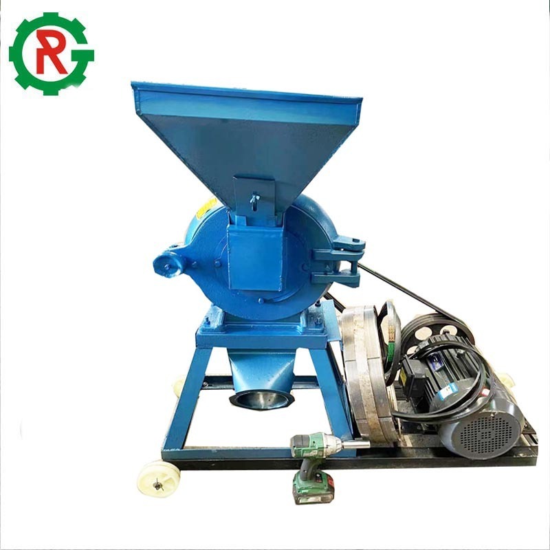 Animals powder food grinder machines feed hammer mill soybean rice husk grinder corn crusher