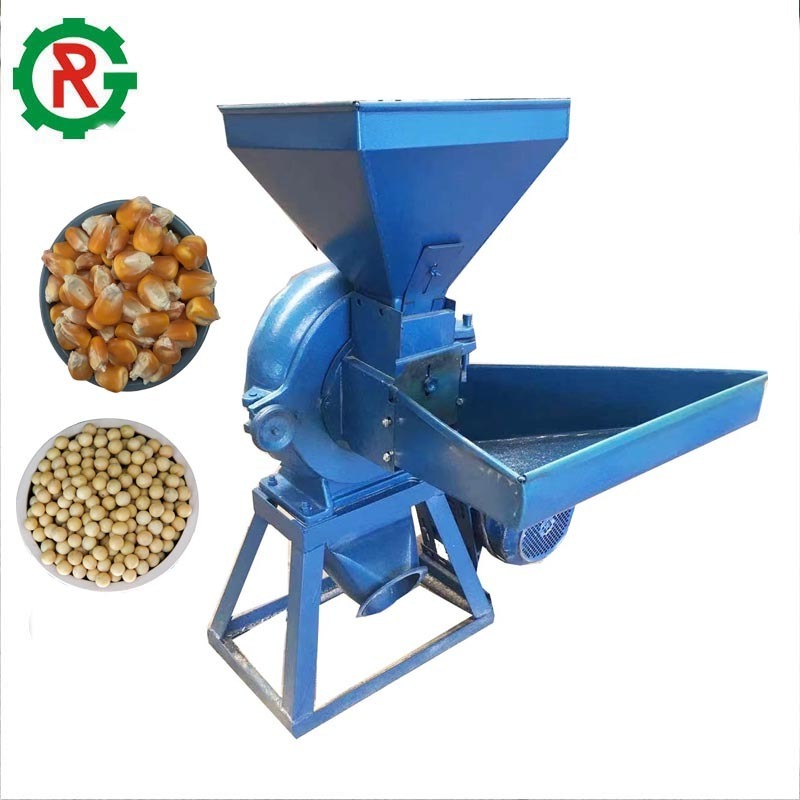 Animals powder food grinder machines feed hammer mill soybean rice husk grinder corn crusher