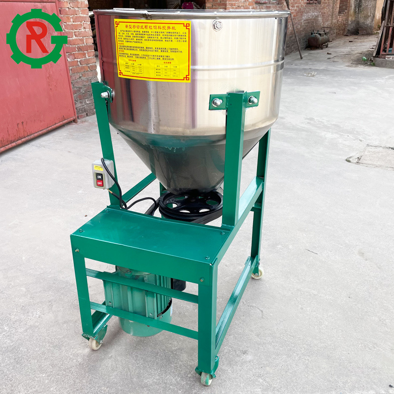 60kg/h Vertical poultry feed grinder and mixer machine