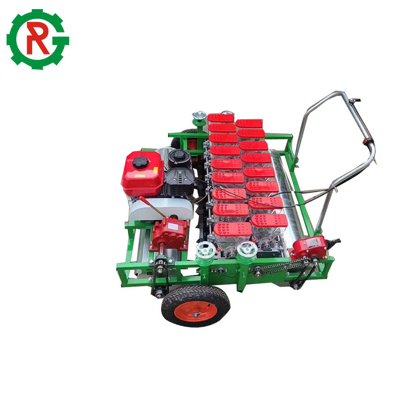 Hand push seed planter seed drill vegetable planter machine