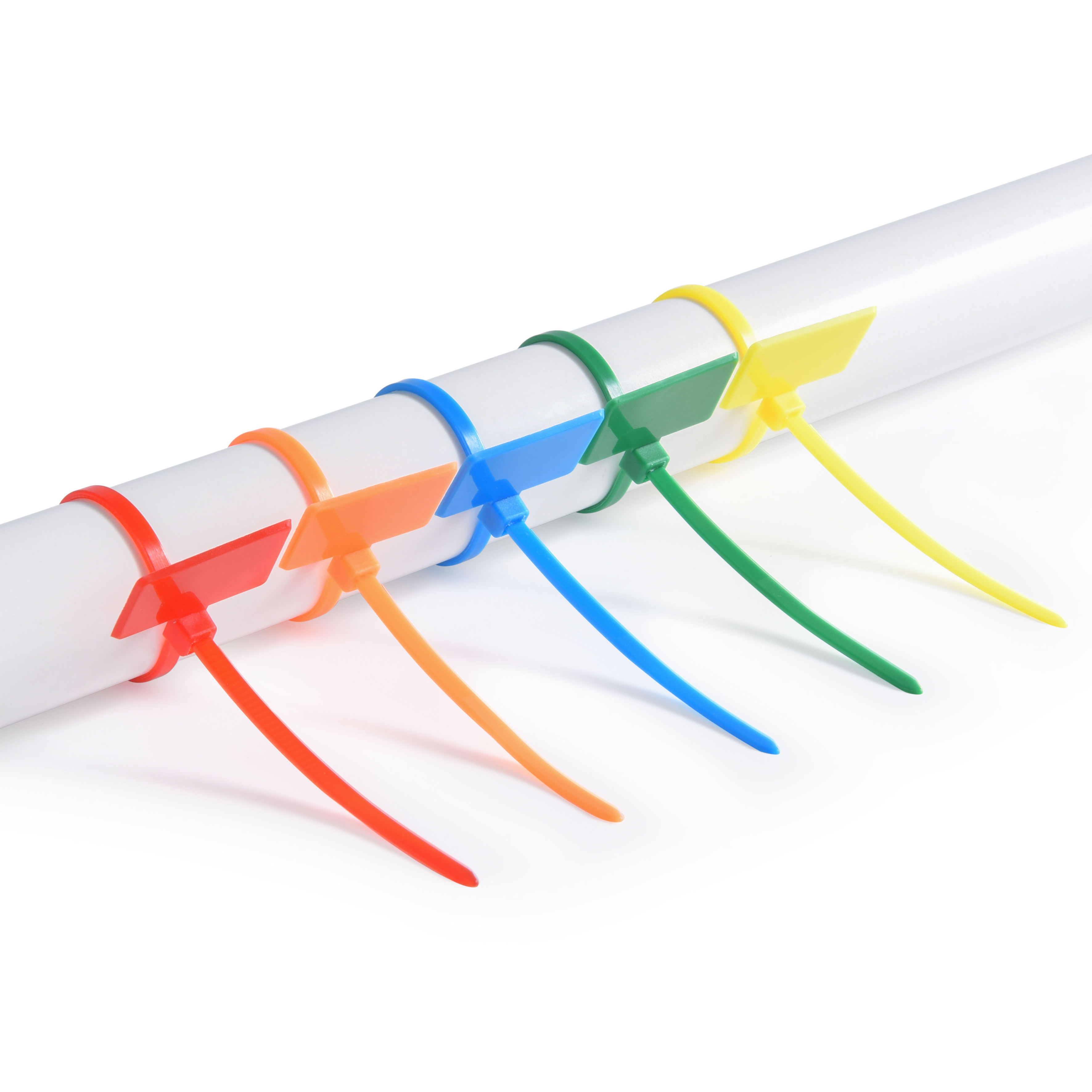 Multi-color Customization Marker Nylon66 Cable Wire Ties Maker Plastic Tie With Label