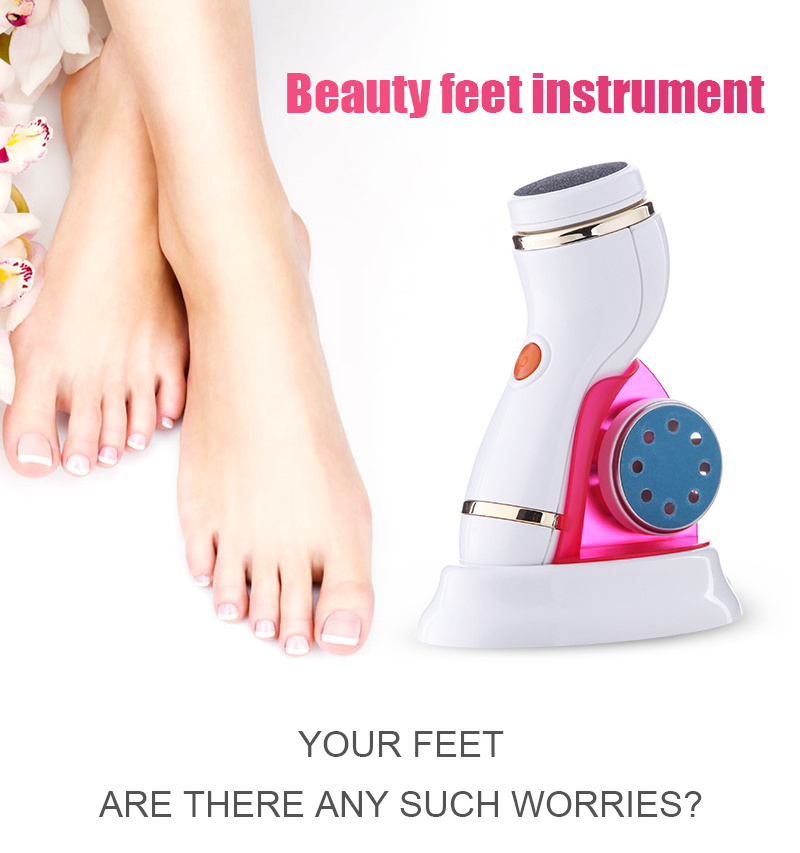 Professional 4 in 1 Electric Foot Files Callus Remover Waterproof Rotating Manicure Pedicure Kits for Foot Care