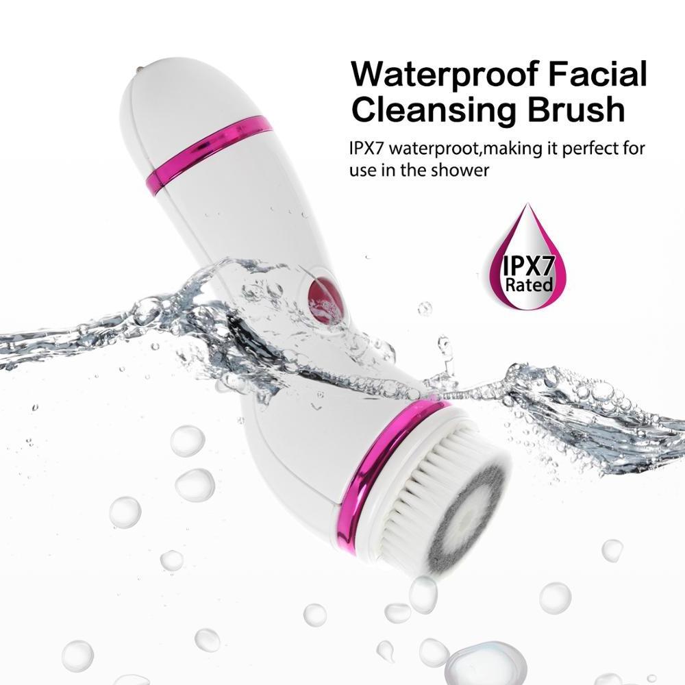 Multifunction waterproof Rotating head spin brush facial care & Massager facial mask cleansing brush