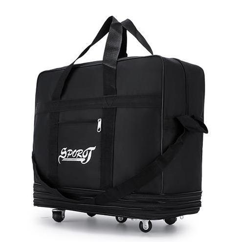 Foldable Expansion duffle Large capacity Oxford Cloth Bag Wheels Moving Travel Storage Bag