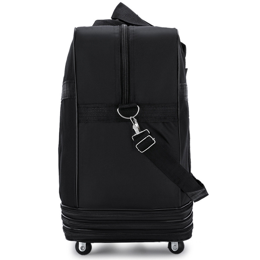 Foldable Expansion duffle Large capacity Oxford Cloth Bag Wheels Moving Travel Storage Bag