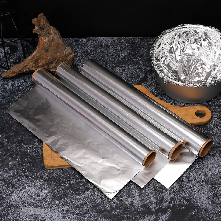 Paper Roll Sticker Roll Household Aluminum Foil for BBQ Grilling Baking Aluminum Foil for Kitchen Papier Aluminium Alimentaire