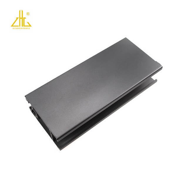 ZHONGLIAN Hard Anodized Black Aluminium Window Profile Frame Fence Extrusion