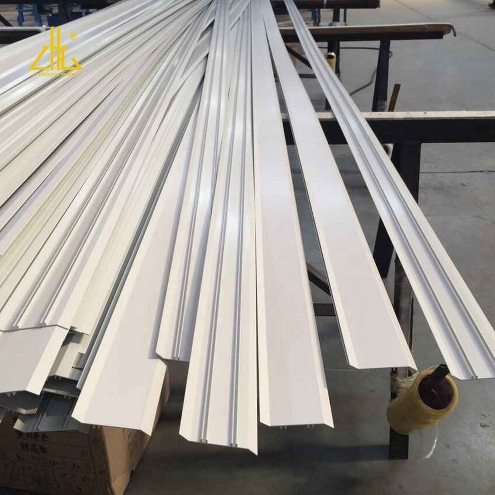 6063 grade extruded aluminum blade profile,ISO certificate white powder coating aluminum louvers