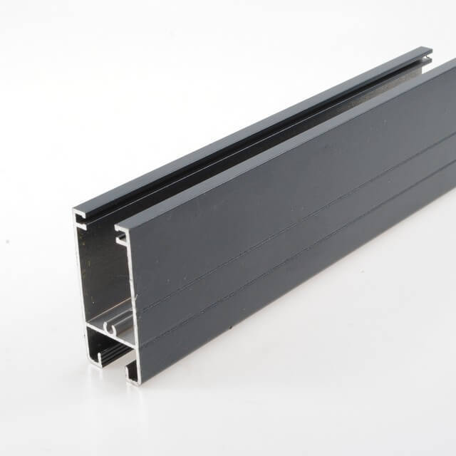 ZHONGLIAN Hard Anodized Black Aluminium Window Profile Frame Fence Extrusion